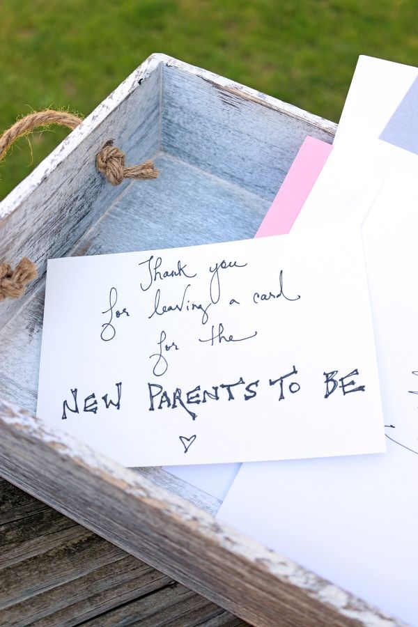 drive-by baby shower notes