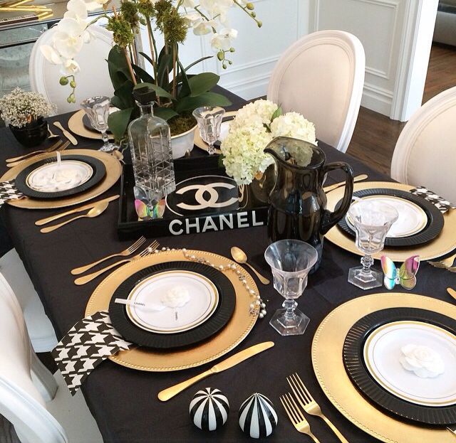 chanel tablescapes