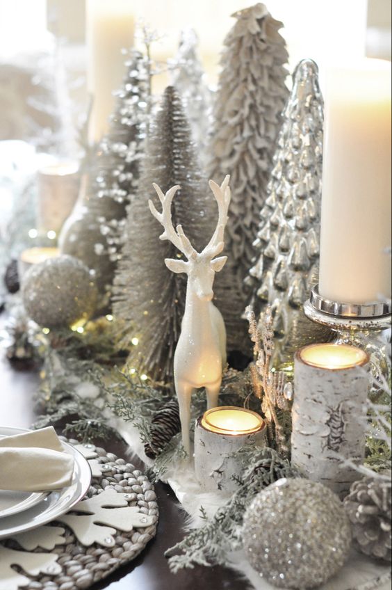 winter wonderland tablescape