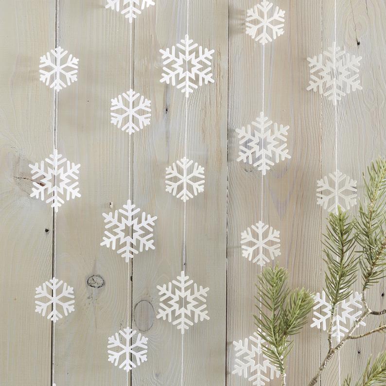 winter wonderland snowflake decorations