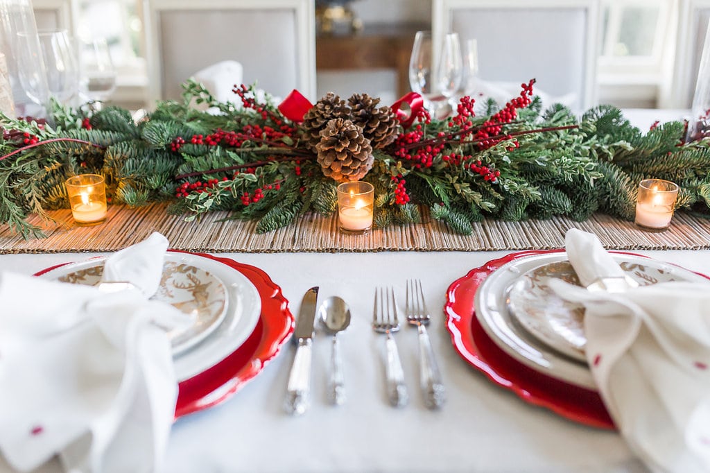 christmas holiday tablescapes