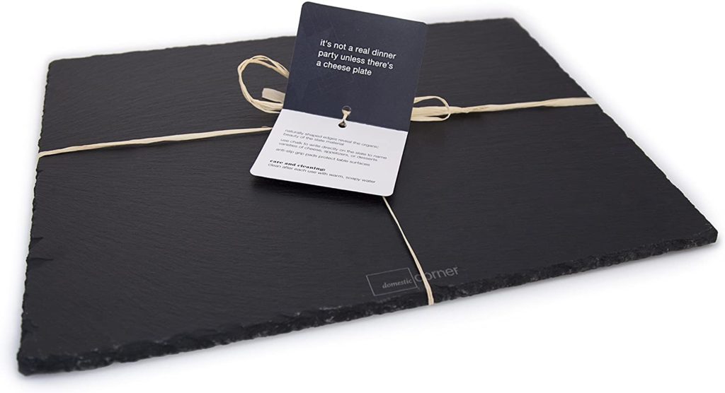 a grey slate cheeseboard