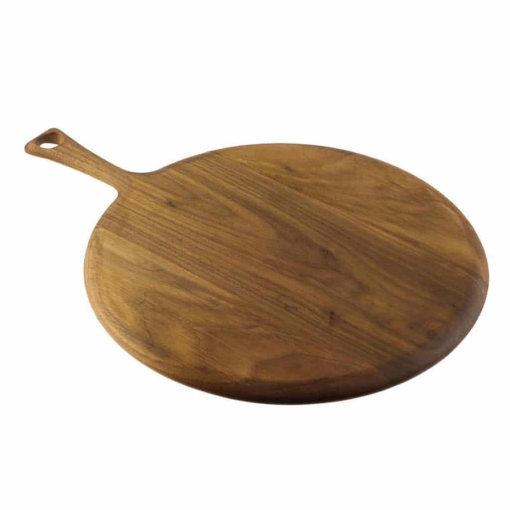 round wooden cheeseboard