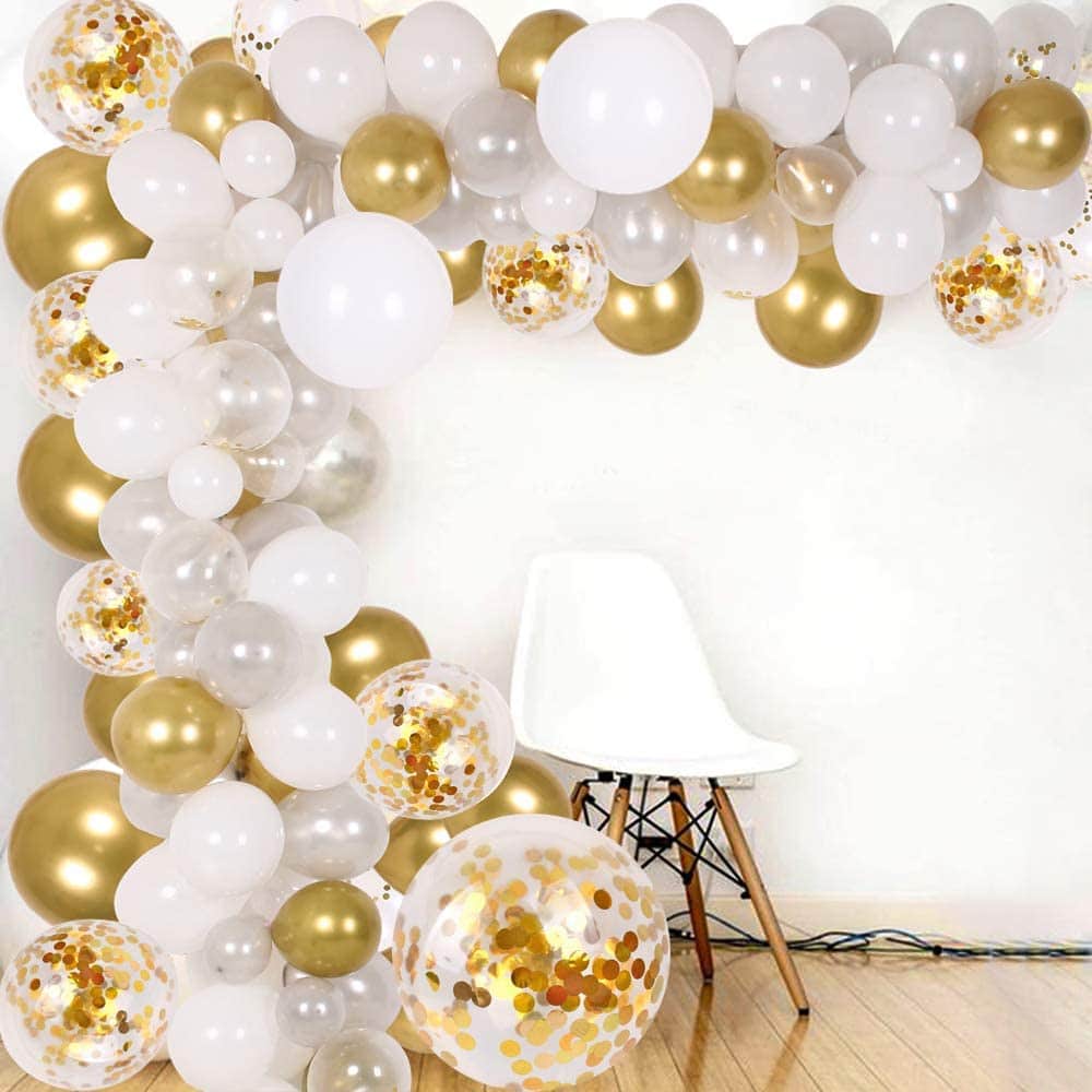 gold balloon garland etsy