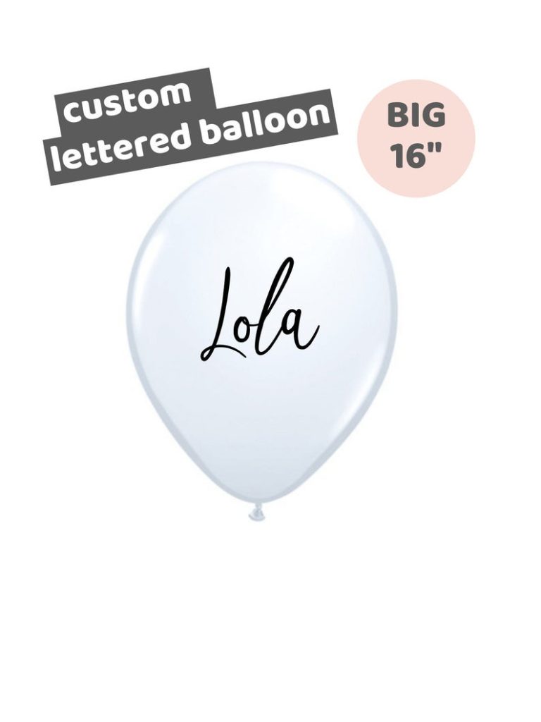 personalized name balloon