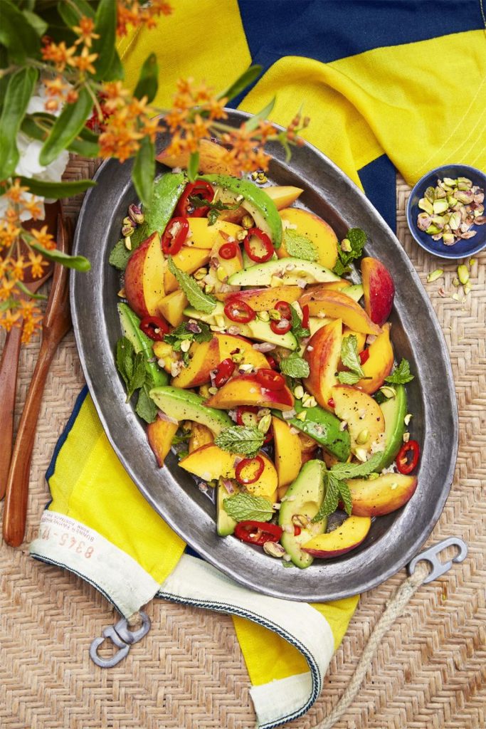 peach and avo salad