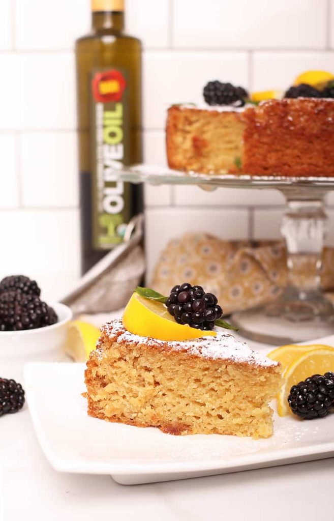 olive oil cake with lemon zest