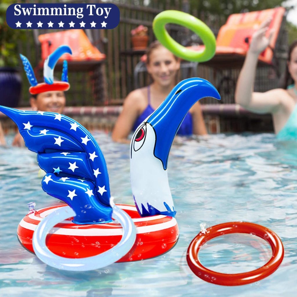 4th of July Party Pool Ring Toss Game