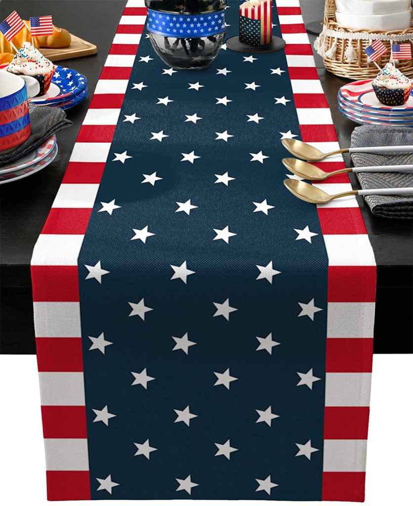 4th of July party table runner