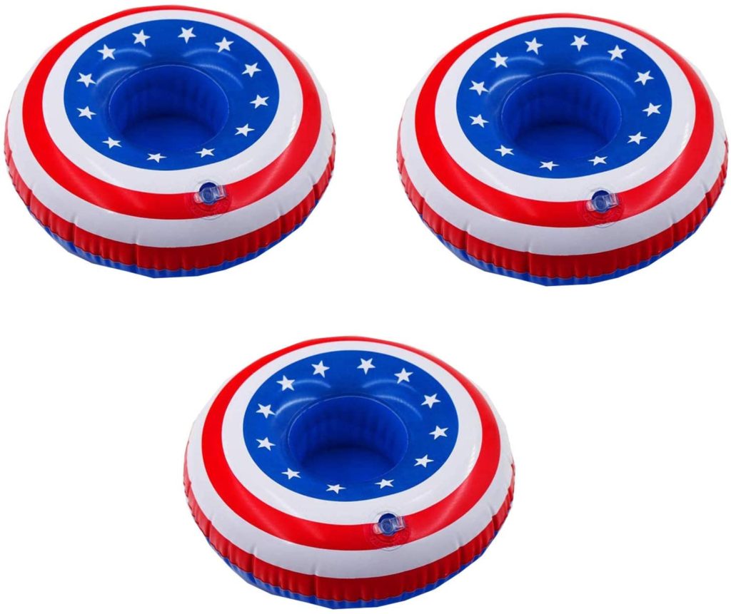 American Flag Inflatable Drinks Holders