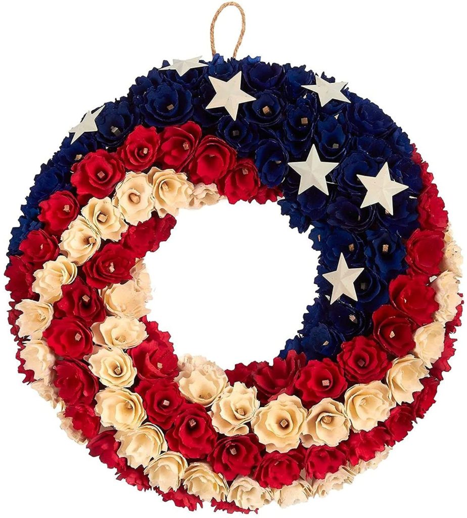 American Flag Door Wreath