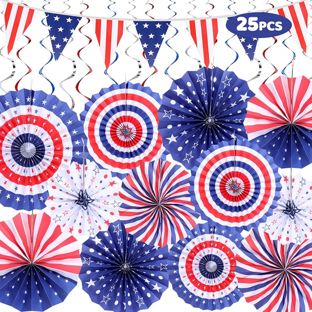 25-Piece 4th of July Party Decor 