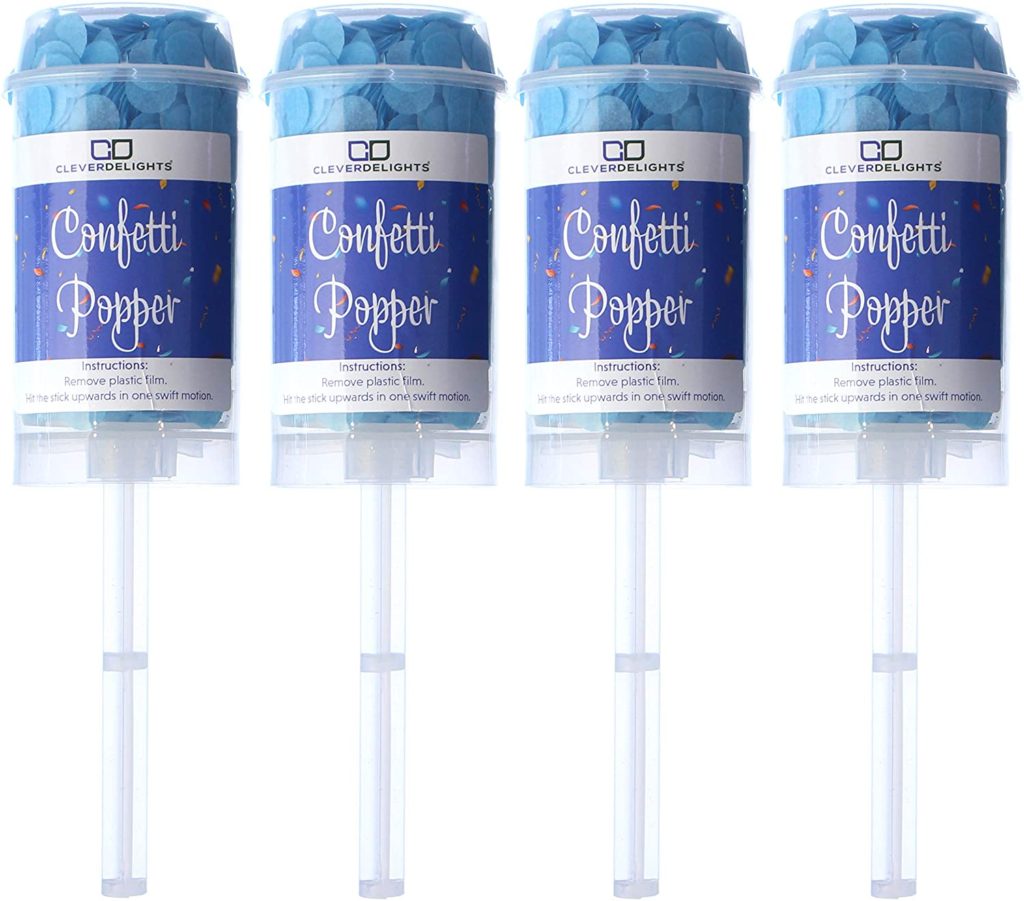 Blue Confetti Poppers