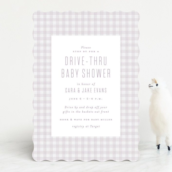 drive-by baby shower invitations minted.com