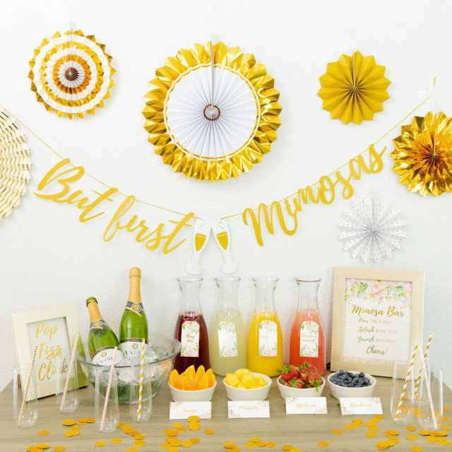 birthday brunch decoration mimosa bar kit