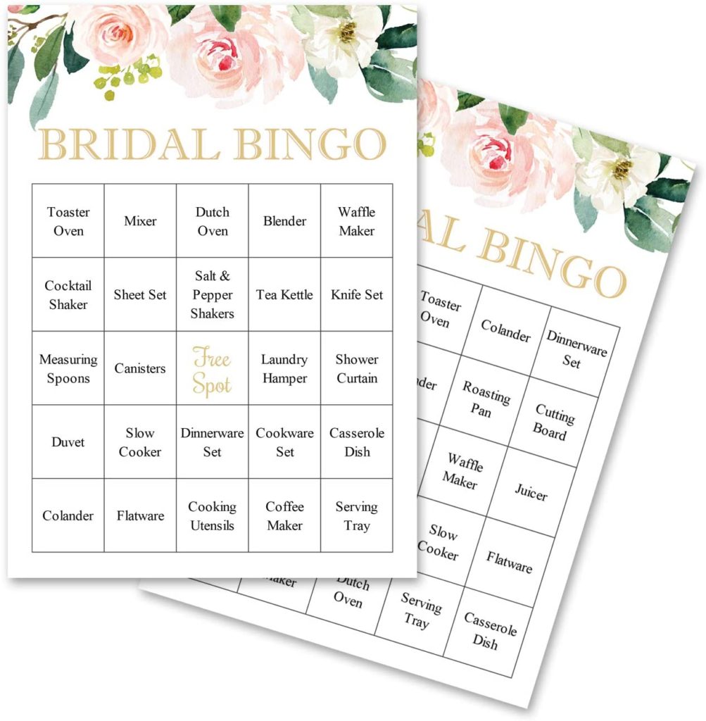 bridal bingo