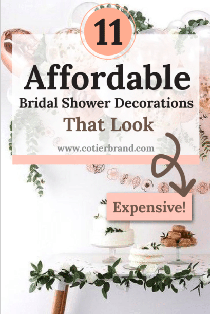 affordable bridal shower decorations