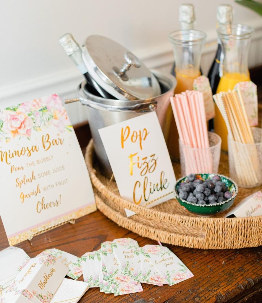 cute bridal shower mimosa bar kit