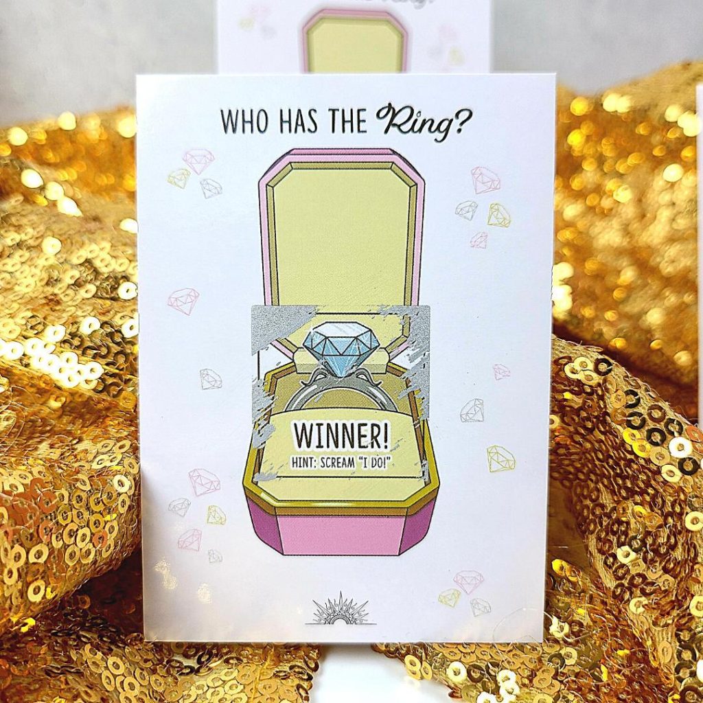 funny bridal shower games who has the ring?