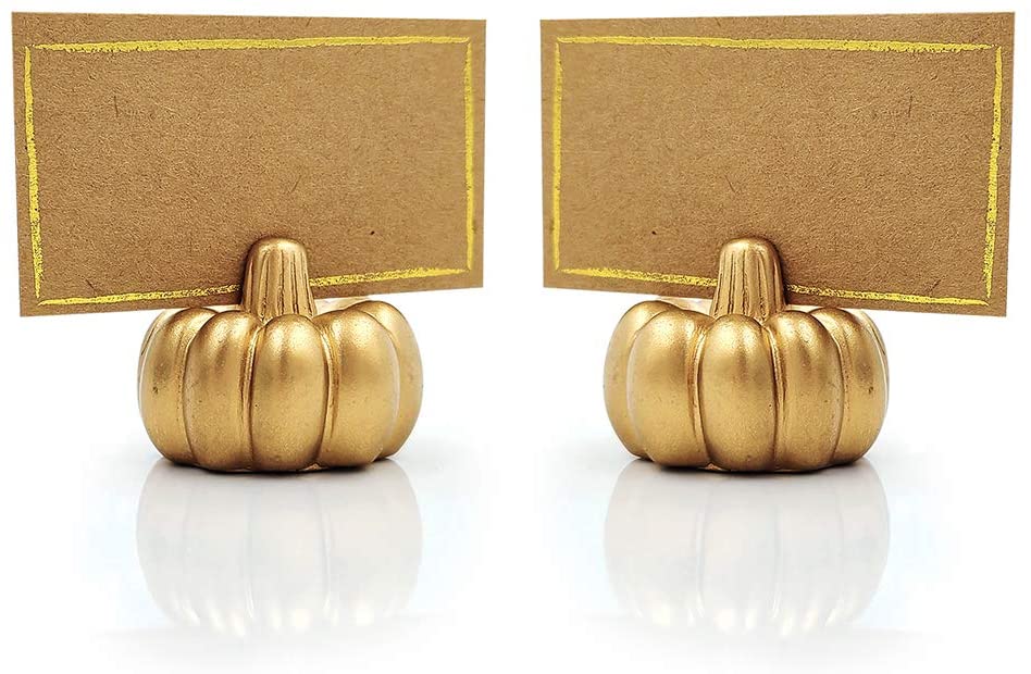 gold pumpkin holders