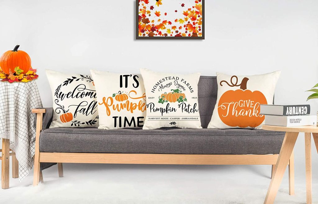 thanksgiving family dinner pillow covers