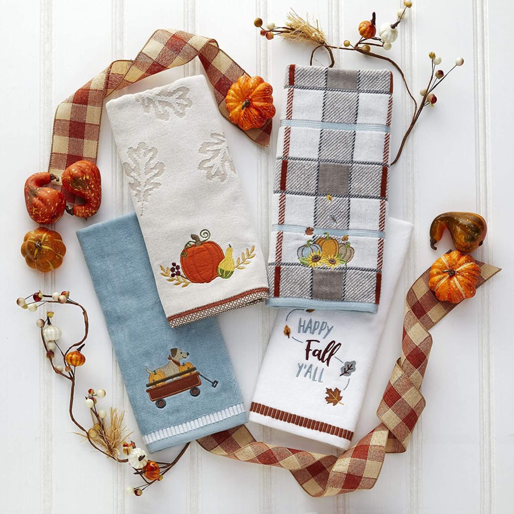 fall dish towels