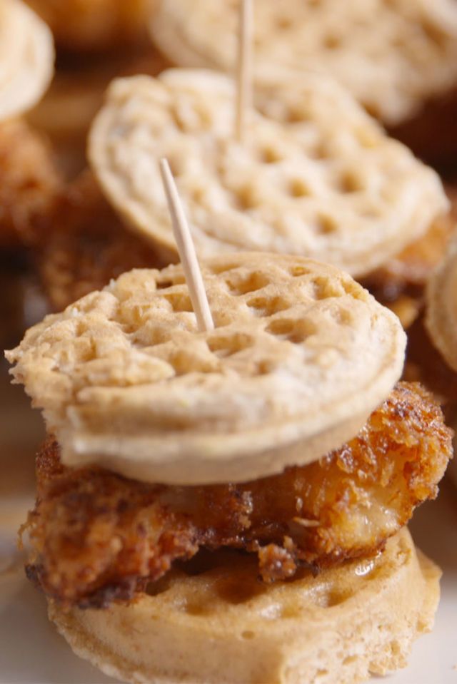 mini chicken n waffles