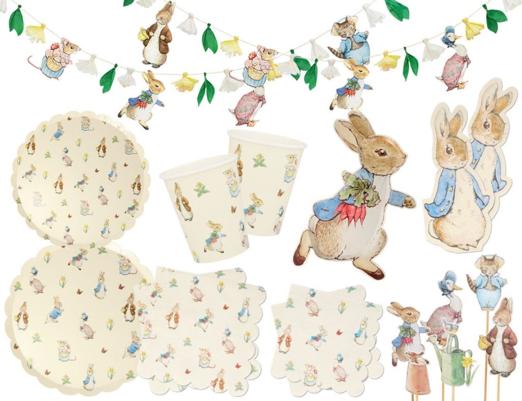 spring baby shower ideas peter rabbit decor