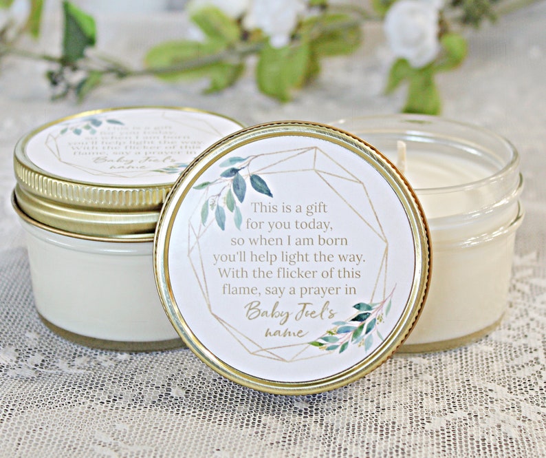 spring baby shower ideas candles