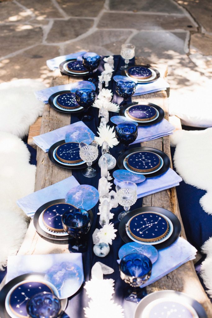 Creative Bridal Shower Ideas celestial theme