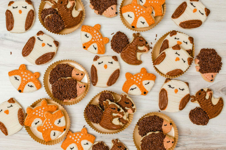 woodland sugar cookies