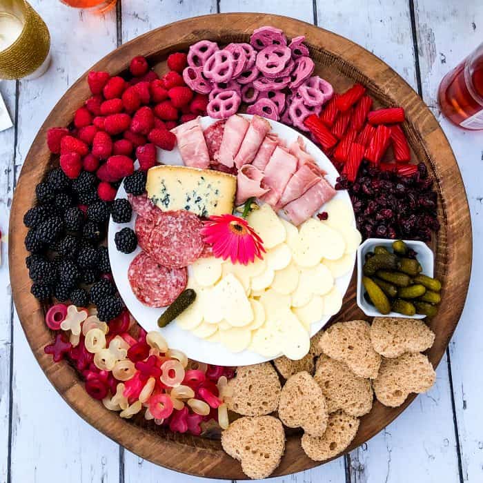 galentines day charcuterie board