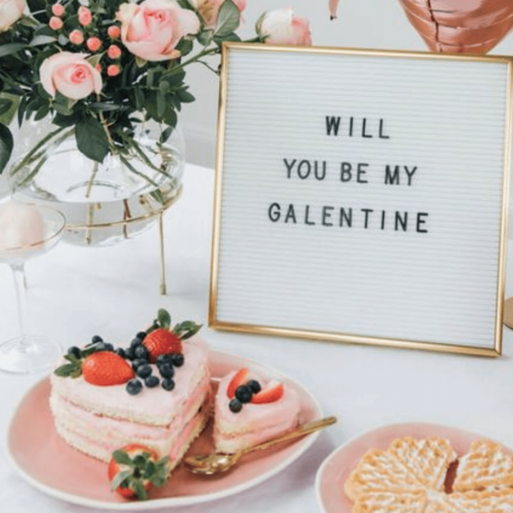 galentine’s day party sign