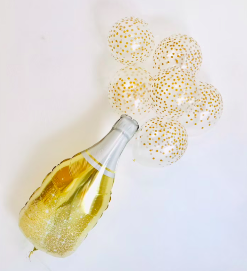 champagne bottle balloon