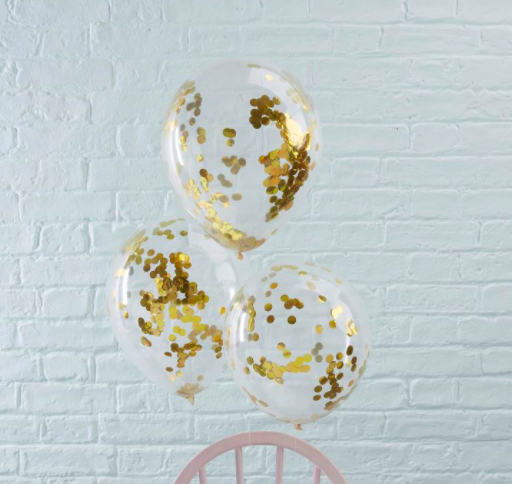 gold balloons