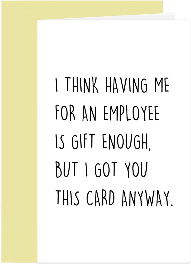 Employee to Boss Card