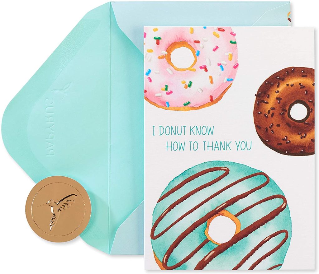 I Donut Know How to Thank You Card