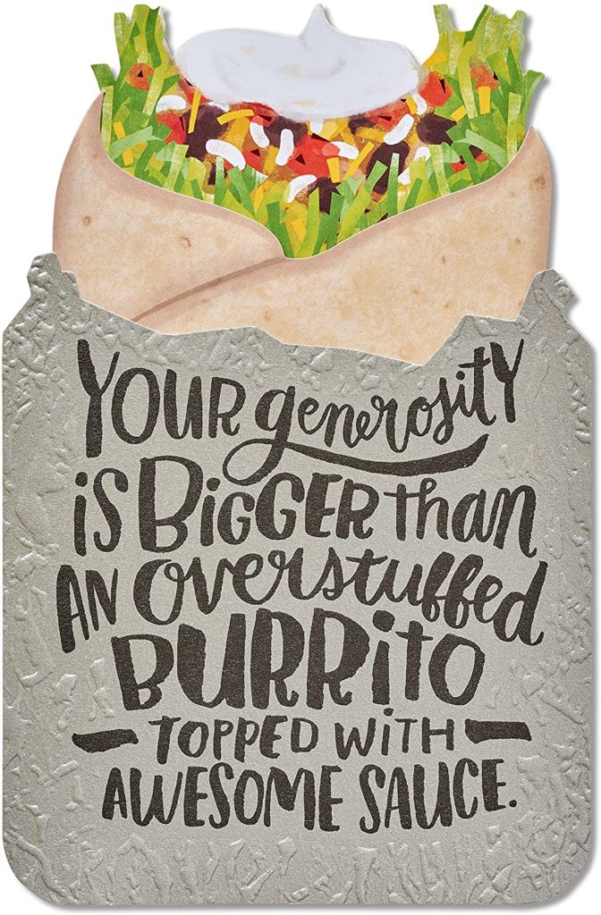 Overstuffed Burrito Card