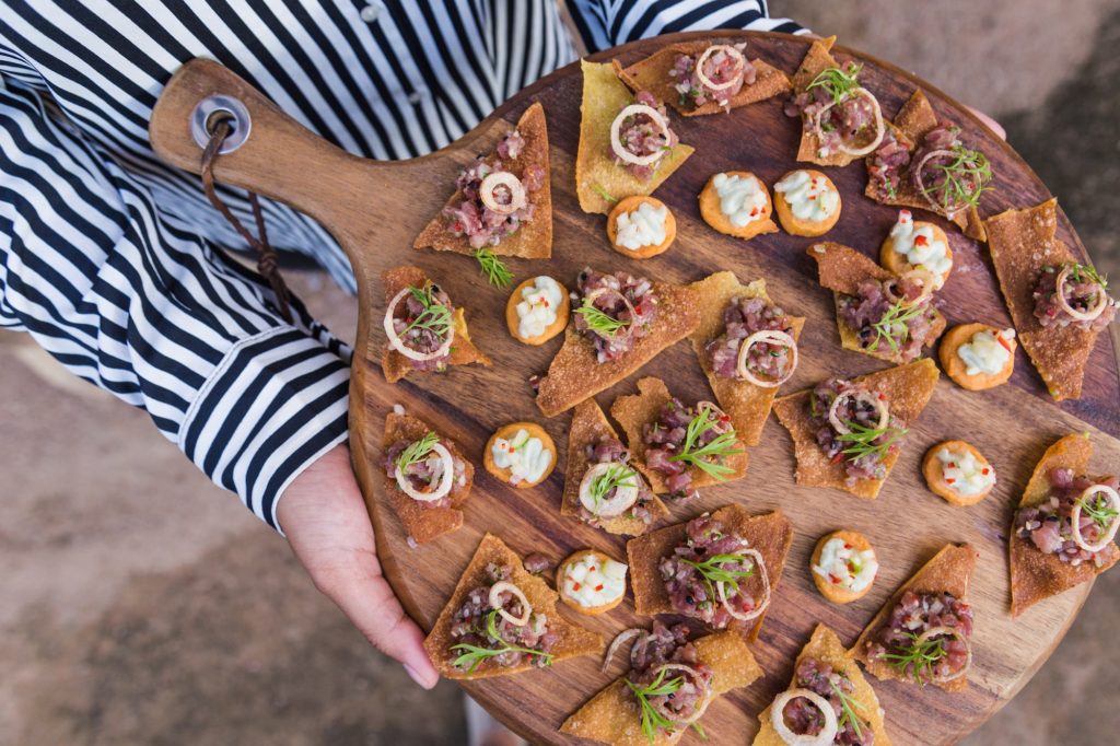 last-minute baby shower canapes board