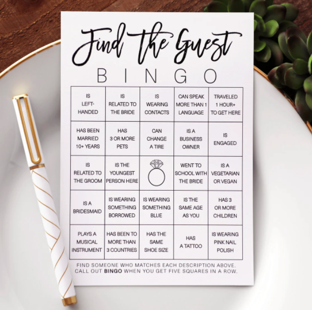 find the guest bingo