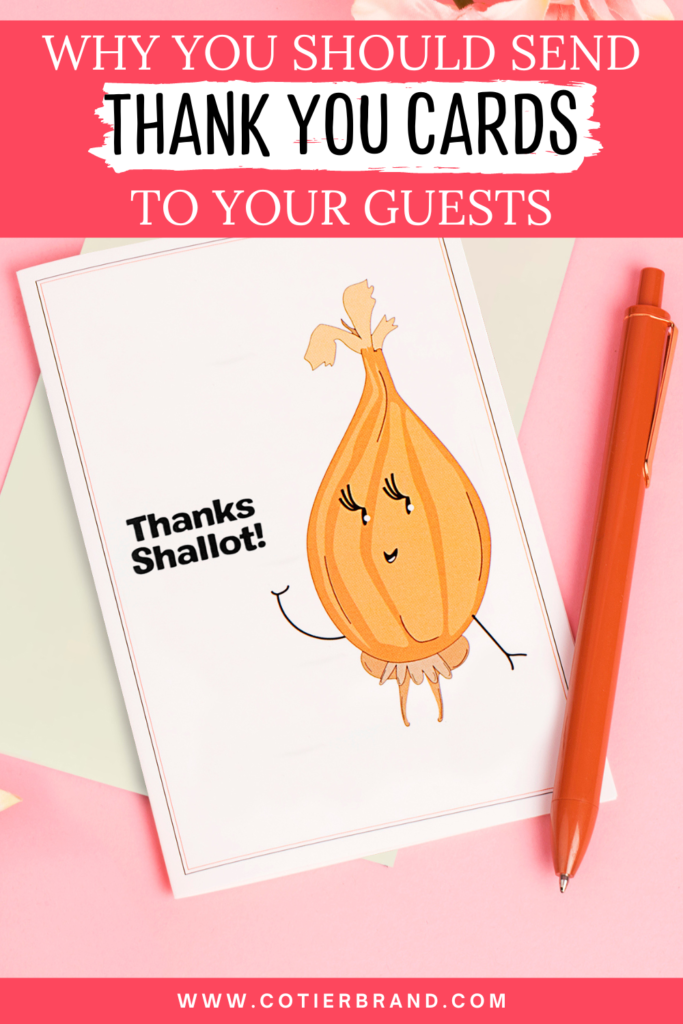 why you should send thank you cards to your guests Pinterest pin