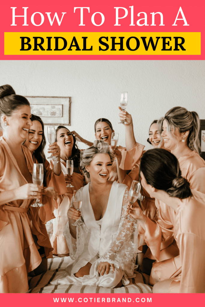 how to plan a bridal shower pinterest pin