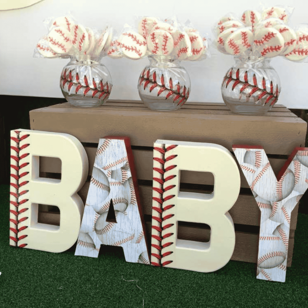 baseball themed baby shower