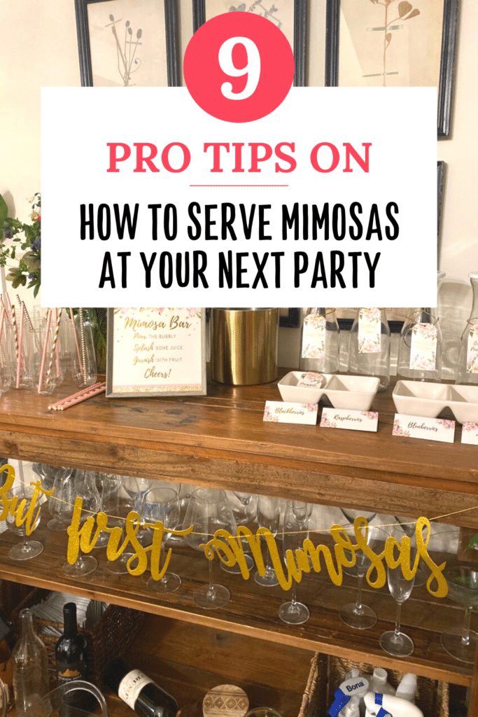 9 pro tips on how to service mimosas at a party pinterest pin