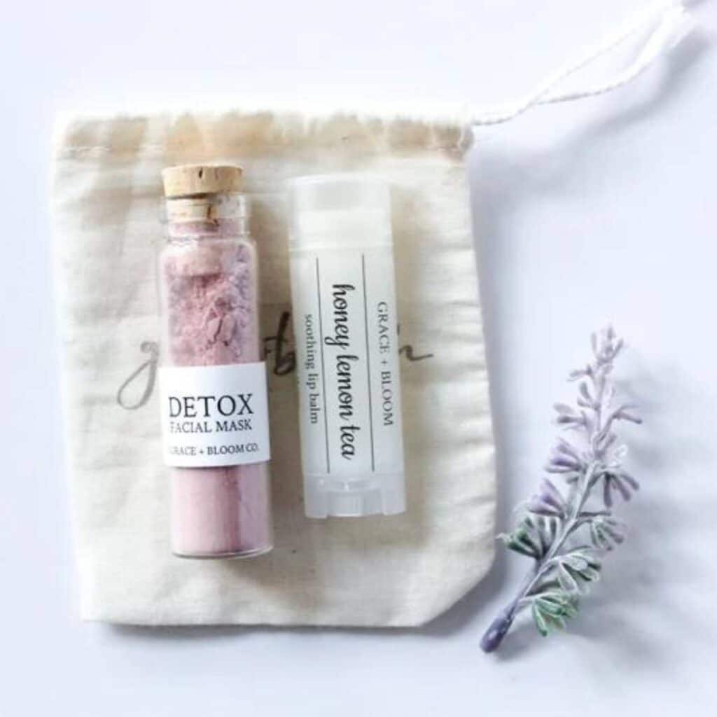 mini spa kit prize for bridal showers