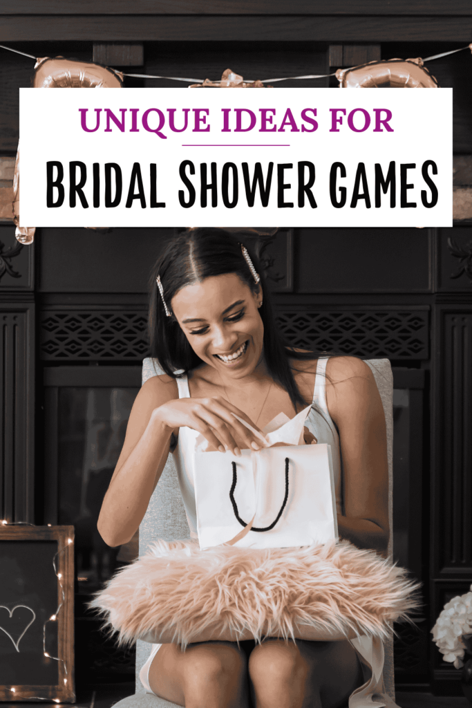 pinterest pin for unique bridal shower games