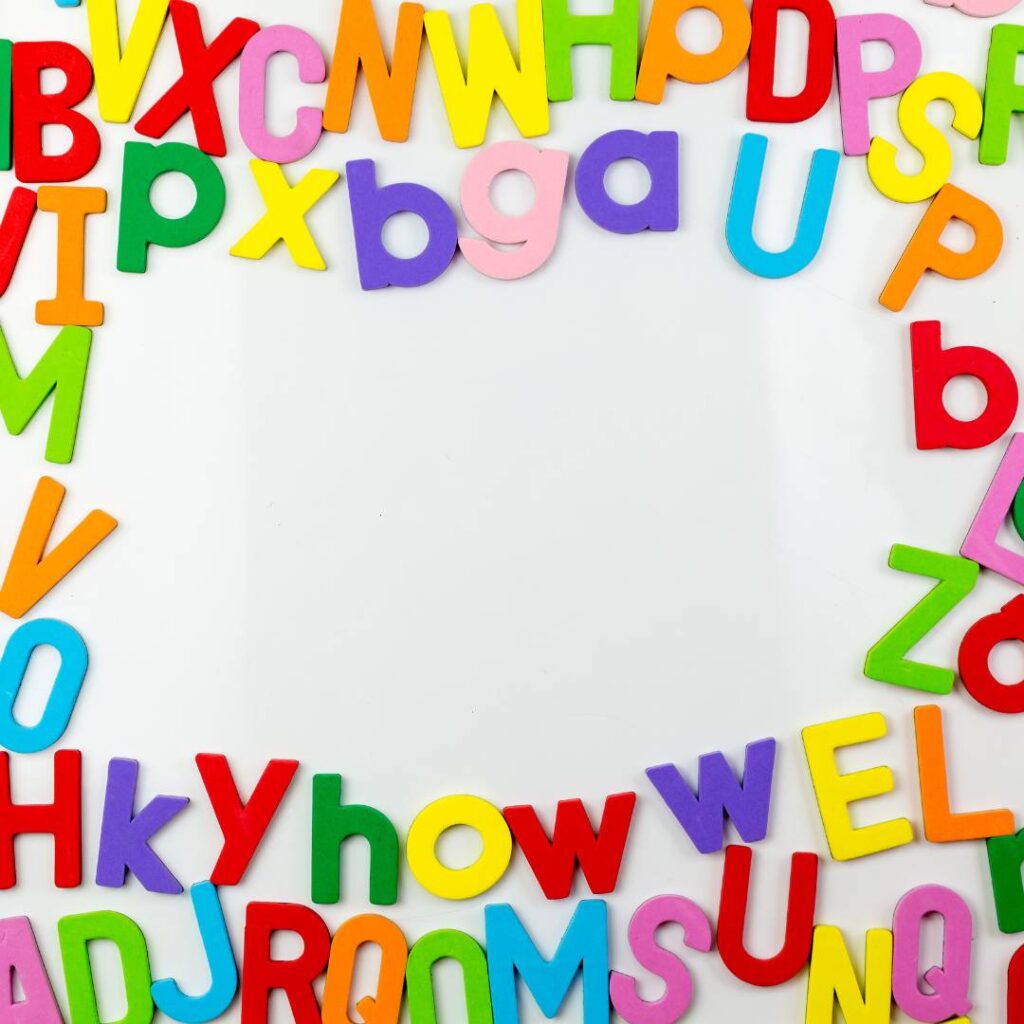 custom alphabet stationary