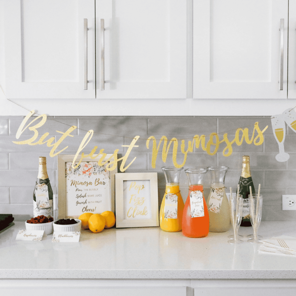 mimosa bar kit for summer parties