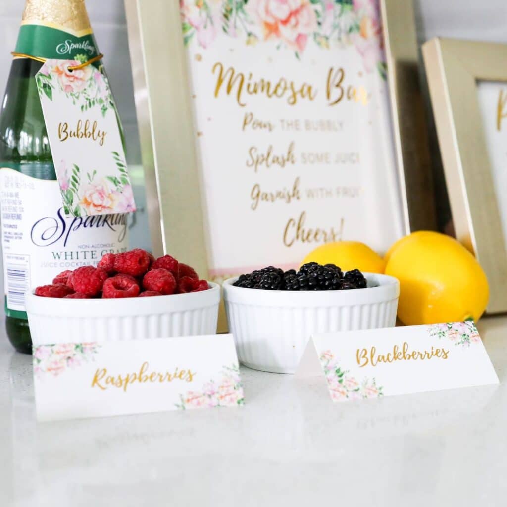 mimosa bar kit for a dinner party