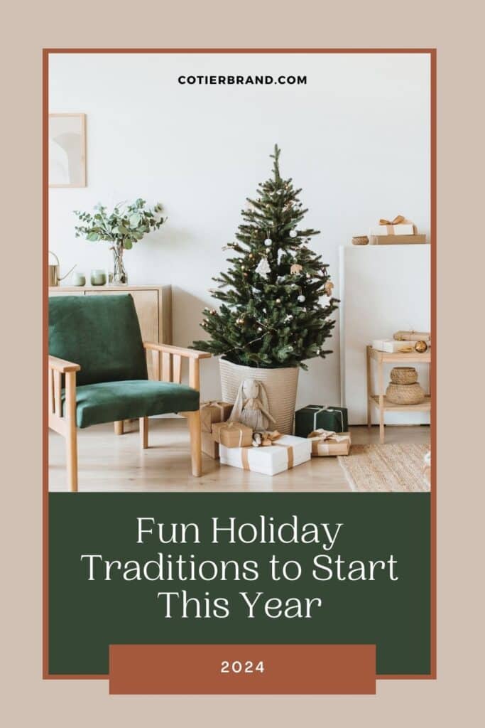 holiday traditions to start in 2024 pinterest pin